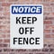 Signmission Keep Off Fence, 7 in W x Rectangle, Plastic OS-2PACK-NS-P-710-V-13821 - alternate 3